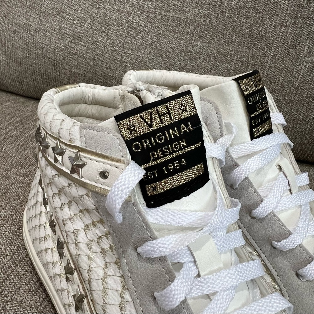 Vintage Havana Lynn Multi Mix Leather Sneakers Women’s 7 High Top Star Details - Picture 2 of 10